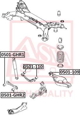 ASVA 0501-GHR1 - Suport,trapez parts5.com