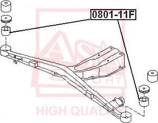 ASVA 0801-B11F - Yataklama, Bugi kolu parts5.com