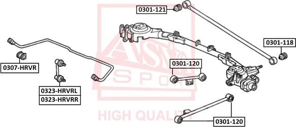 ASVA 0301-118 - Uložení, řídicí mechanismus parts5.com