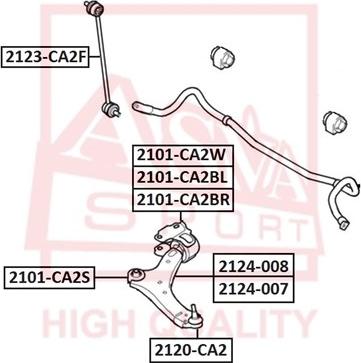 ASVA 2101-CA2BR - Suport,trapez parts5.com