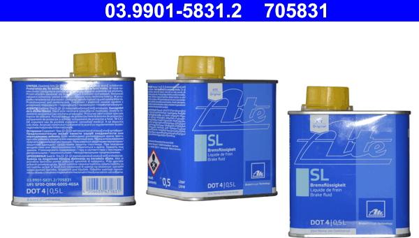 ATE 03.9901-5831.2 - Liquide de frein parts5.com