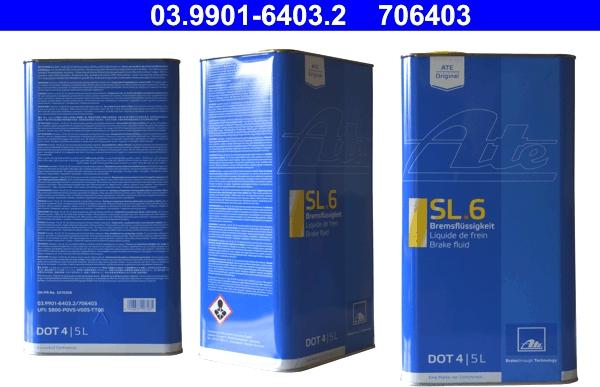 ATE 03.9901-6403.2 - Líquido de frenos parts5.com