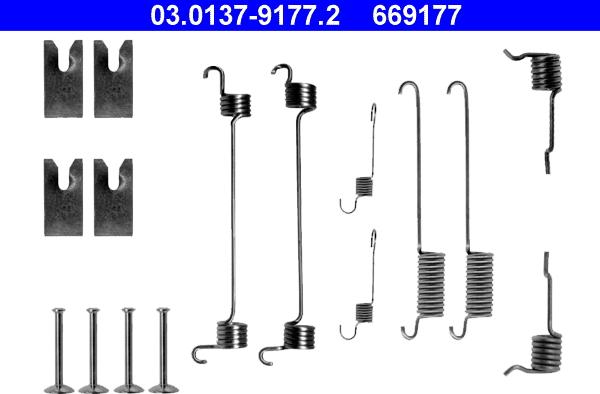 ATE 03.0137-9177.2 - Accessory Kit, brake shoes parts5.com