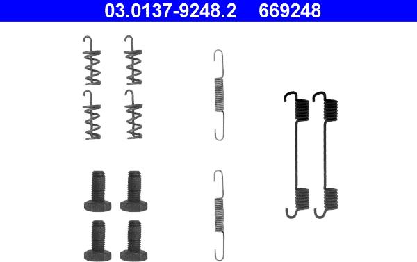 ATE 03.0137-9248.2 - Kompletni pribor, zavorne celjusti rocne zavore parts5.com