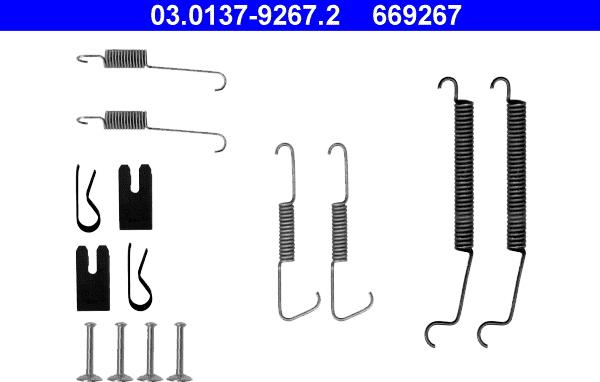 ATE 03.0137-9267.2 - Kompletni pribor, zavorna celjust parts5.com