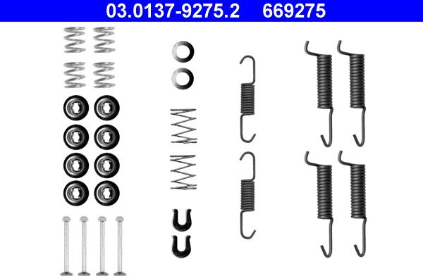 ATE 03.0137-9275.2 - Lisakomplekt, seisupiduriklotsid parts5.com