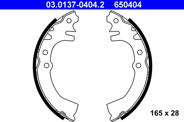 ATE 03.0137-0404.2 - Set saboti frana parts5.com