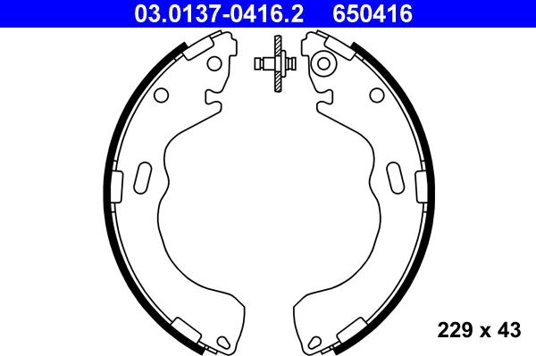 ATE 03.0137-0416.2 - Set saboti frana parts5.com