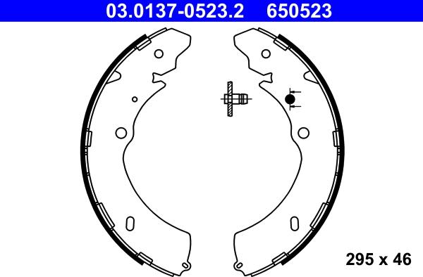 ATE 03.0137-0523.2 - Set saboti frana parts5.com