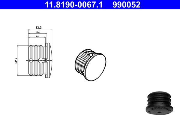 ATE 11.8190-0067.1 - Zatyczki uszczelniające / ochronne parts5.com