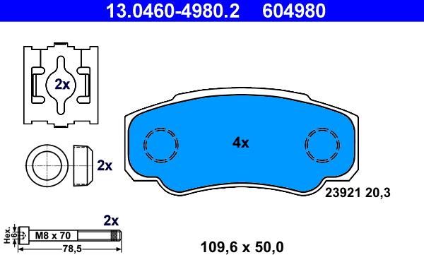 ATE 13.0460-4980.2 - Jarrupala, levyjarru parts5.com