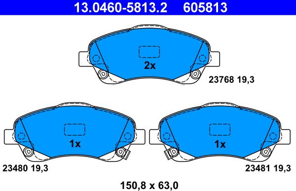 ATE 13.0460-5813.2 - Jarrupala, levyjarru parts5.com