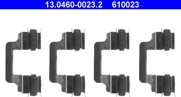 ATE 13.0460-0023.2 - Accessory Kit for disc brake Pads parts5.com