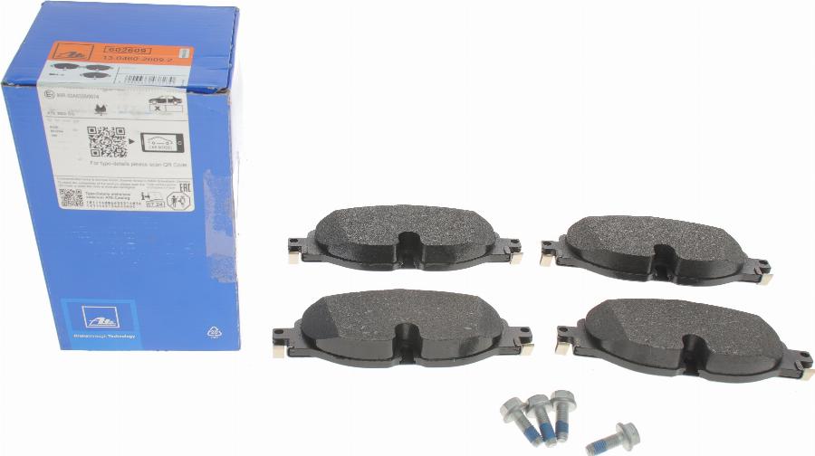 ATE 13.0460-2609.2 - Set placute frana,frana disc parts5.com