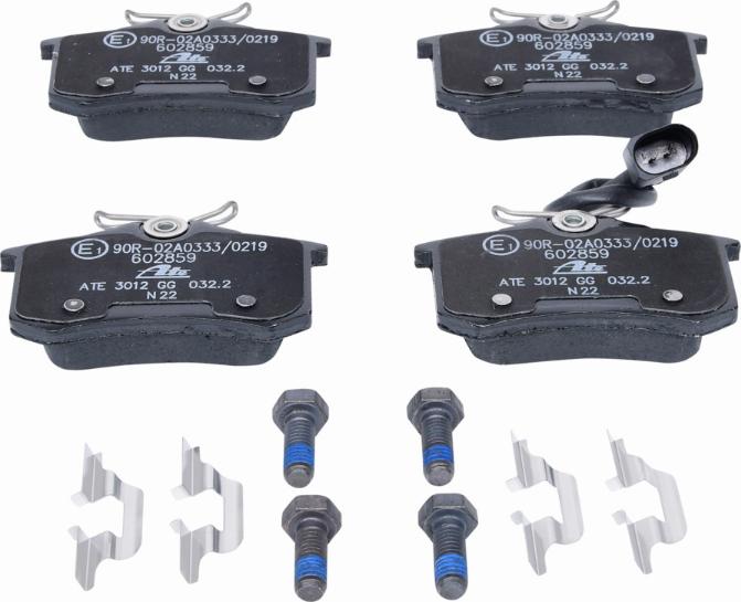 ATE 13.0460-2859.2 - Set placute frana,frana disc parts5.com