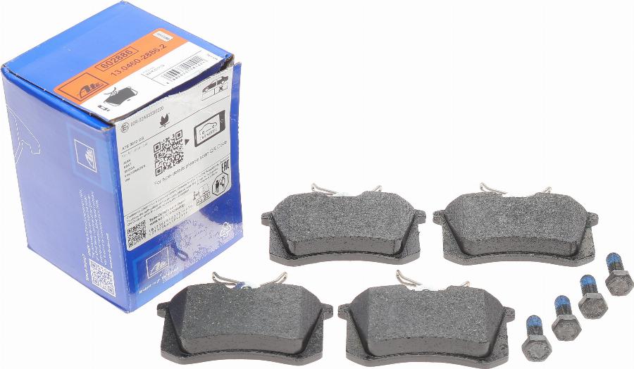 ATE 13.0460-2886.2 - Kit de plaquettes de frein, frein à disque parts5.com