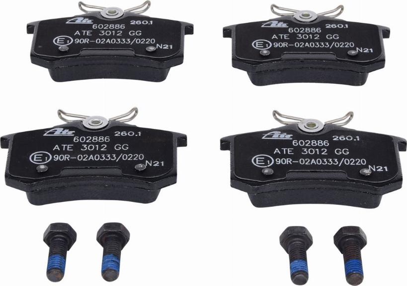 ATE 13.0460-2886.2 - Brake Pad Set, disc brake parts5.com