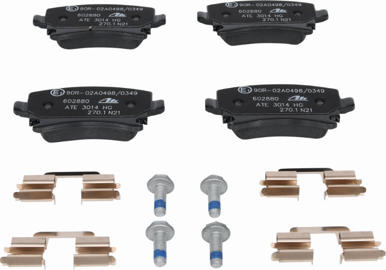 ATE 13.0460-2880.2 - Brake Pad Set, disc brake parts5.com