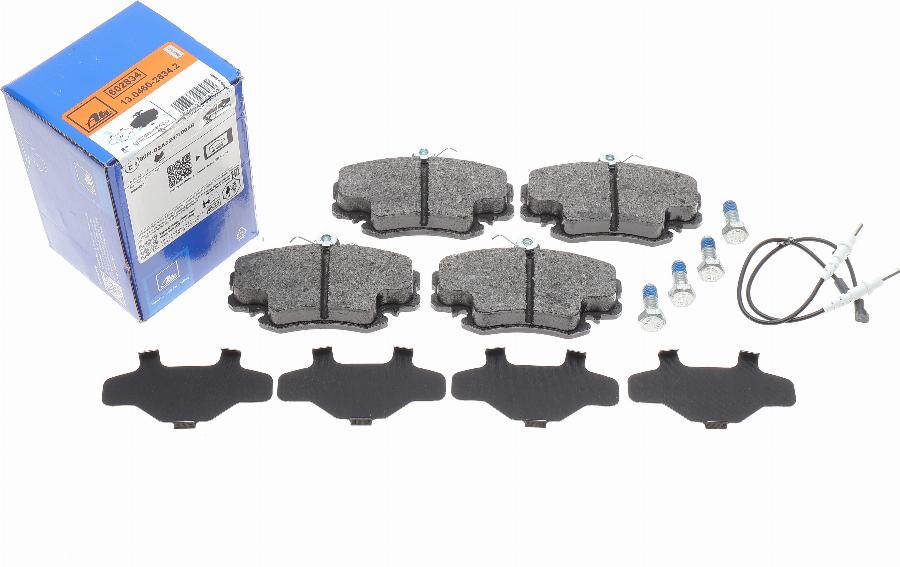 ATE 13.0460-2834.2 - Brake Pad Set, disc brake parts5.com