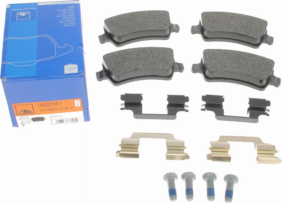 ATE 13.0460-2736.2 - Brake Pad Set, disc brake parts5.com