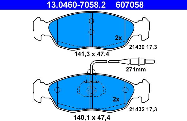 ATE 13.0460-7058.2 - Jarrupala, levyjarru parts5.com