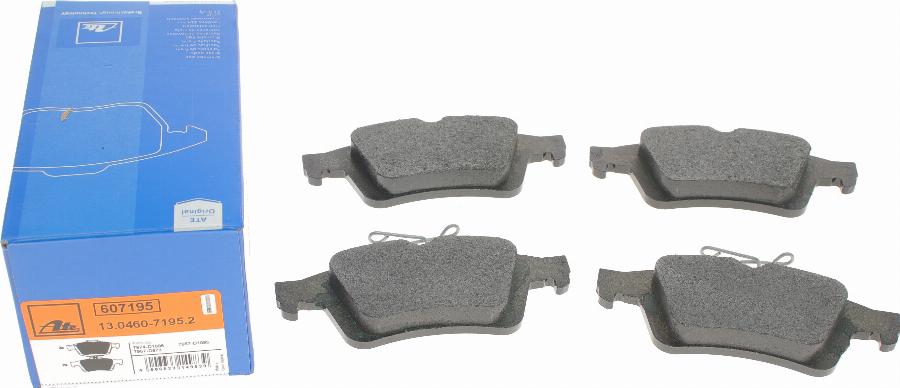 ATE 13.0460-7195.2 - Brake Pad Set, disc brake parts5.com