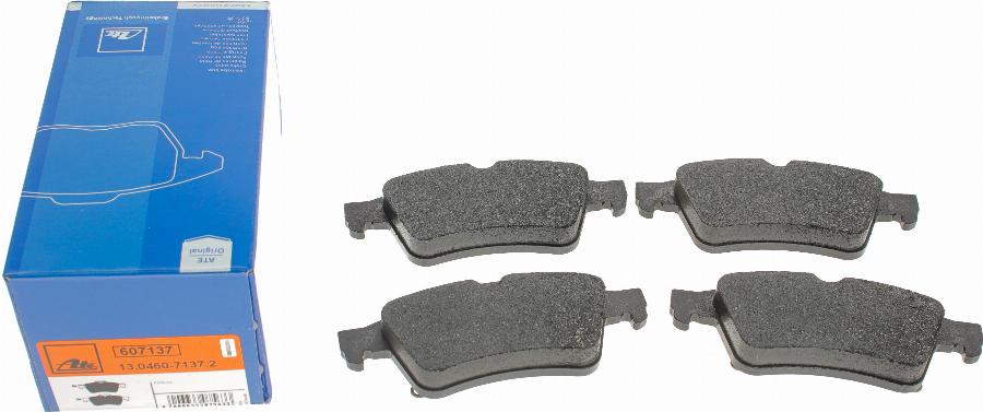 ATE 13.0460-7137.2 - Brake Pad Set, disc brake parts5.com