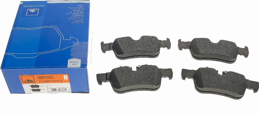 ATE 13.0460-7315.2 - Set placute frana,frana disc parts5.com