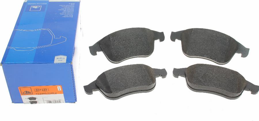 ATE 13.0460-7249.2 - Brake Pad Set, disc brake parts5.com