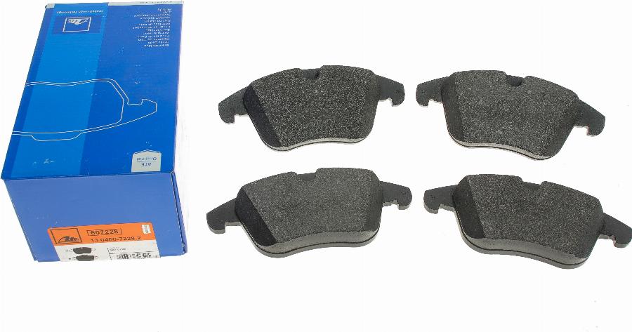 ATE 13.0460-7228.2 - Set placute frana,frana disc parts5.com