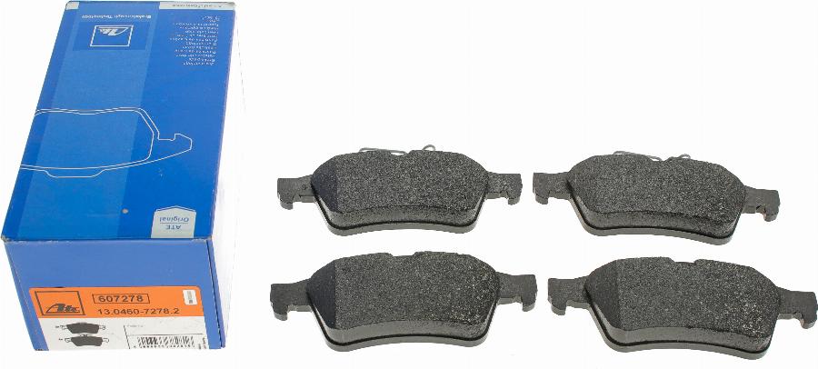 ATE 13.0460-7278.2 - Brake Pad Set, disc brake parts5.com