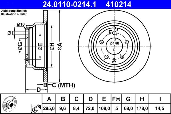 ATE 24.0110-0214.1 - Piduriketas parts5.com