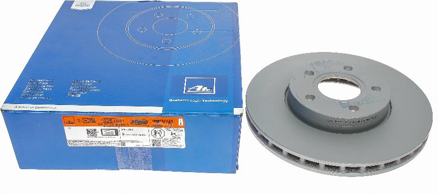 ATE 24.0125-0199.1 - Brake Disc parts5.com