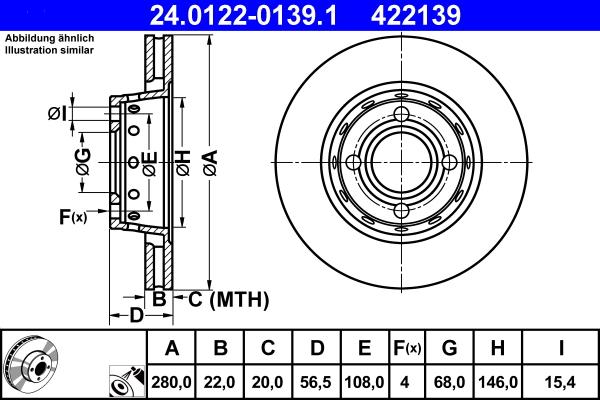 ATE 24.0122-0139.1 - Piduriketas parts5.com