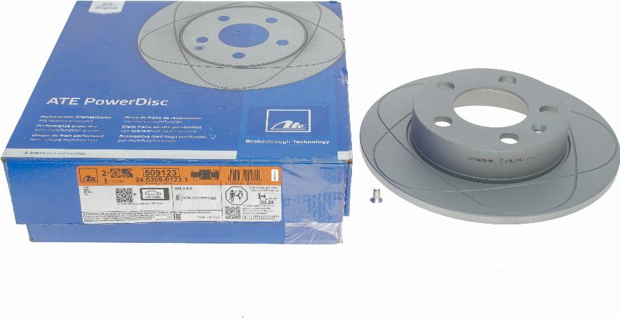 ATE 24.0309-0123.1 - Kočni disk parts5.com