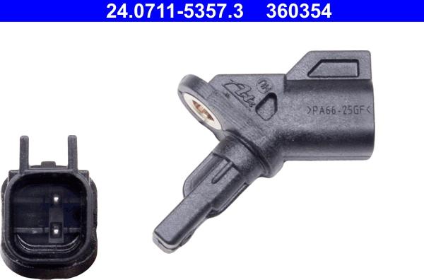 ATE 24.0711-5357.3 - Senzor,turatie roata parts5.com