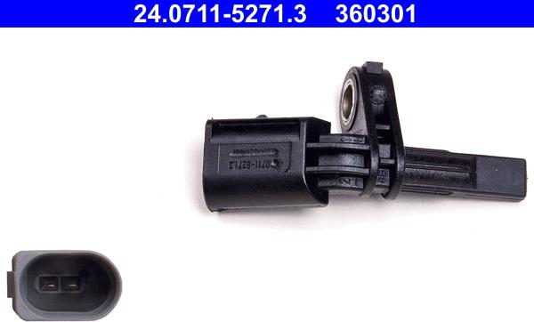 ATE 24.0711-5271.3 - Sensor, wheel speed parts5.com