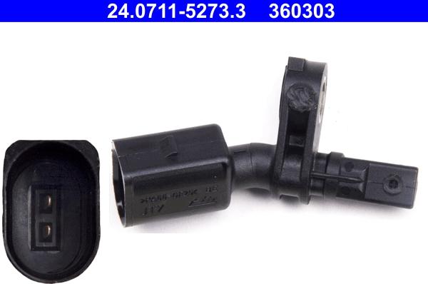 ATE 24.0711-5273.3 - Senzor,turatie roata parts5.com