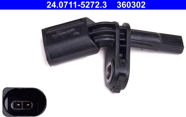 ATE 24.0711-5272.3 - Sensor, revoluciones de la rueda parts5.com