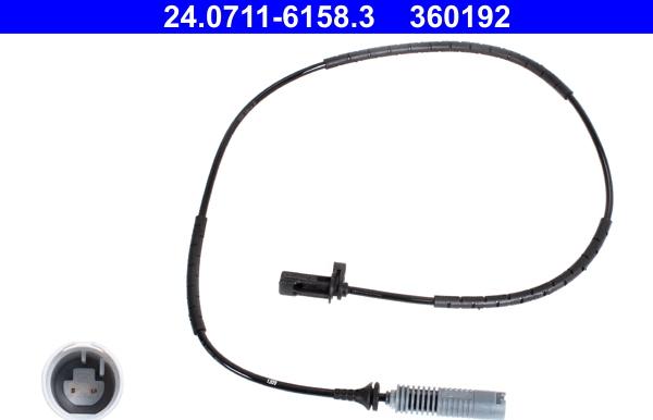 ATE 24.0711-6158.3 - Senzor,turatie roata parts5.com