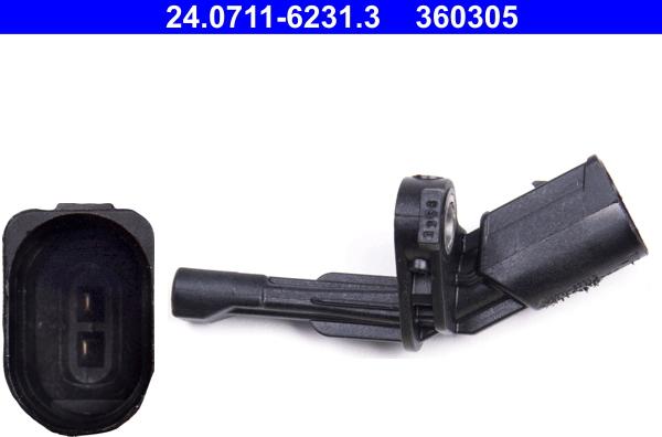 ATE 24.0711-6231.3 - Senzor,turatie roata parts5.com