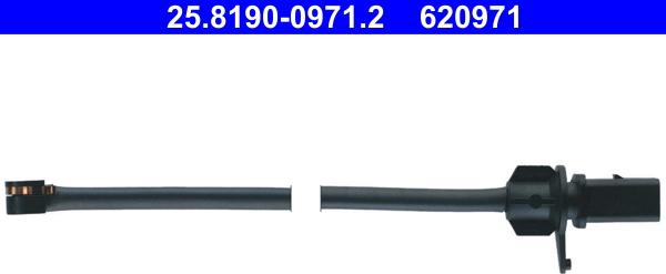 ATE 24.8190-0971.2 - Senzor de avertizare,uzura placute de frana parts5.com