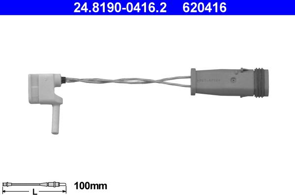 ATE 24.8190-0416.2 - Contact d'avertissement, usure des plaquettes de frein parts5.com