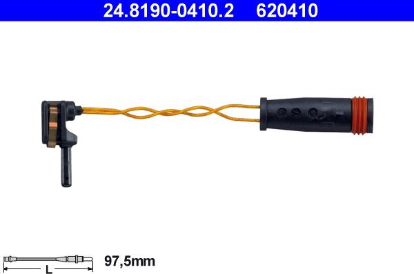 ATE 24.8190-0410.2 - Contacto de aviso, desgaste de los frenos parts5.com