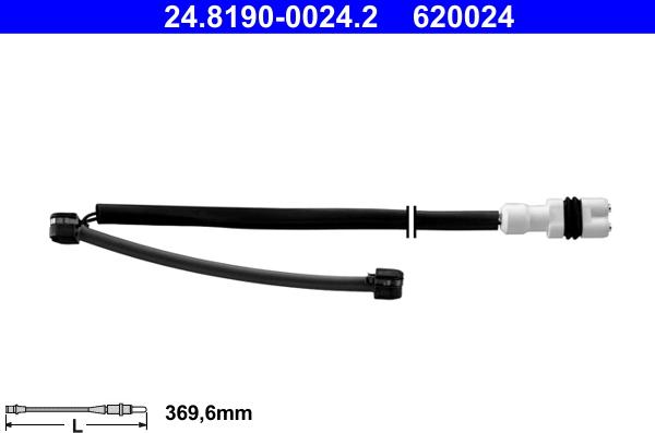 ATE 24.8190-0024.2 - Opozorilni kontakt, obraba zavorne obloge parts5.com