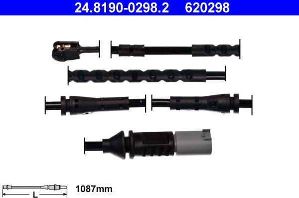 ATE 24.8190-0298.2 - Hoiatuskontakt, piduriklotsi kulumine parts5.com