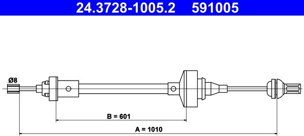 ATE 24.3728-1005.2 - Sajla, mehanizam za aktiviranje kvačila parts5.com