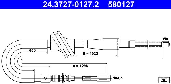 ATE 24.3727-0127.2 - Tross,seisupidur parts5.com