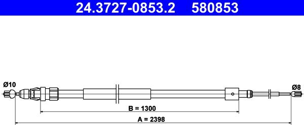 ATE 24.3727-0853.2 - Zicovod,rocna zavora parts5.com