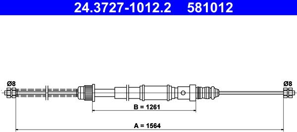 ATE 24.3727-1012.2 - Tross,seisupidur parts5.com